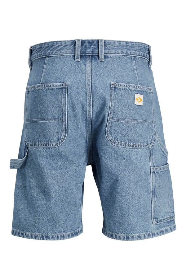 Jack & Jones  Cal&ccedil;as curtas de corte folgado azul