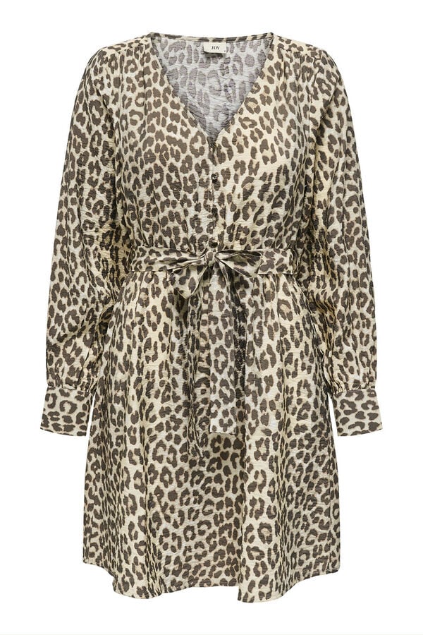 JDY Vestido curto esvoa&ccedil;ante cinzento