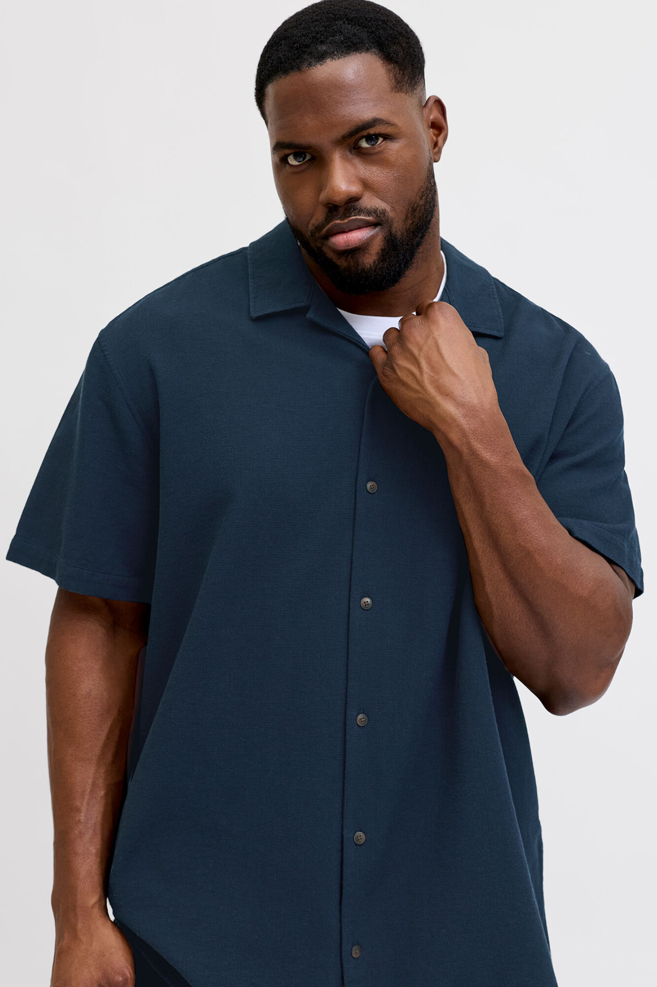Jack & Jones PLUS Camisa resort de manga curta