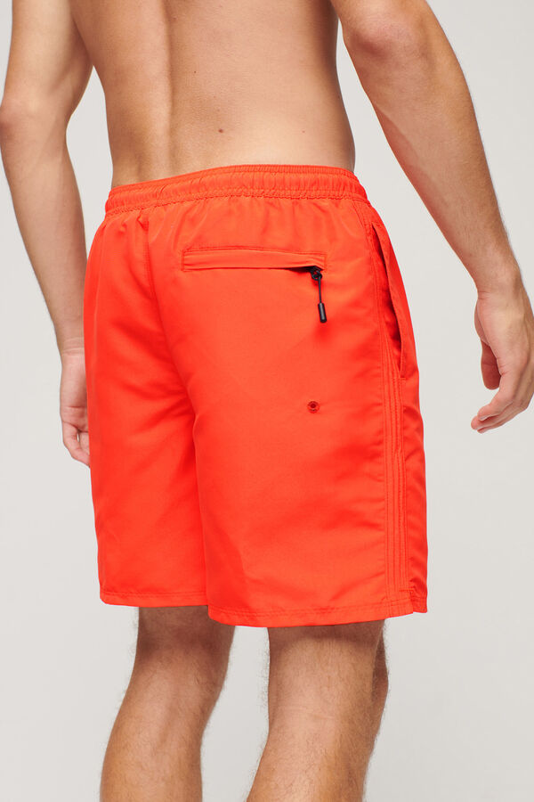 Superdry Fato de banho com gr&aacute;fico 43,2 cm Sport vermelho