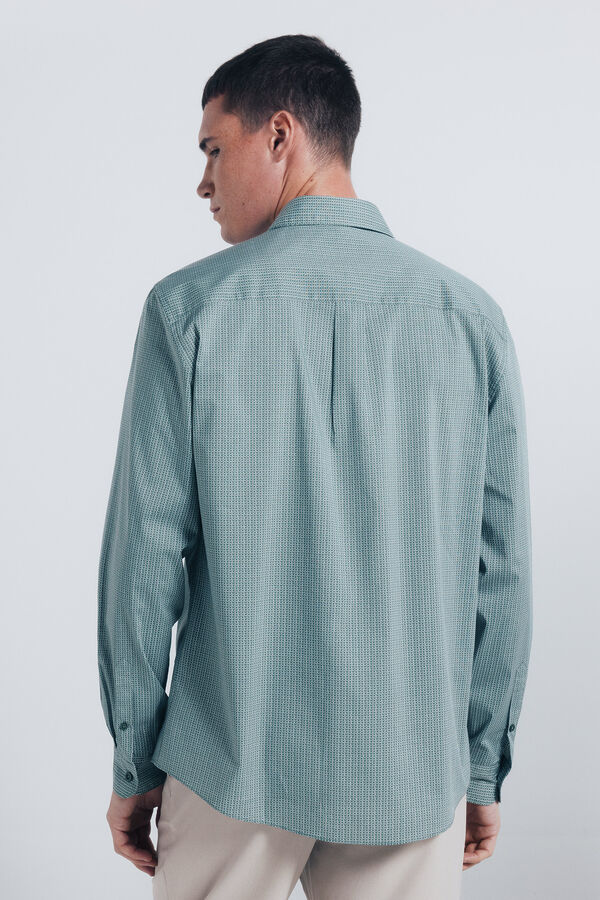 Springfield Camisa popel&iacute;n micro estampado estampado