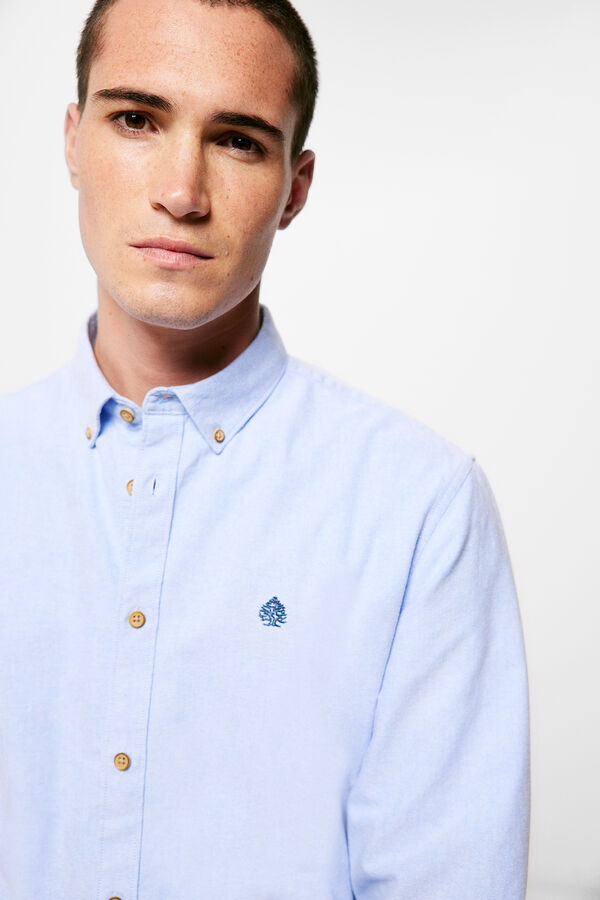 Springfield Camisa oxford azul