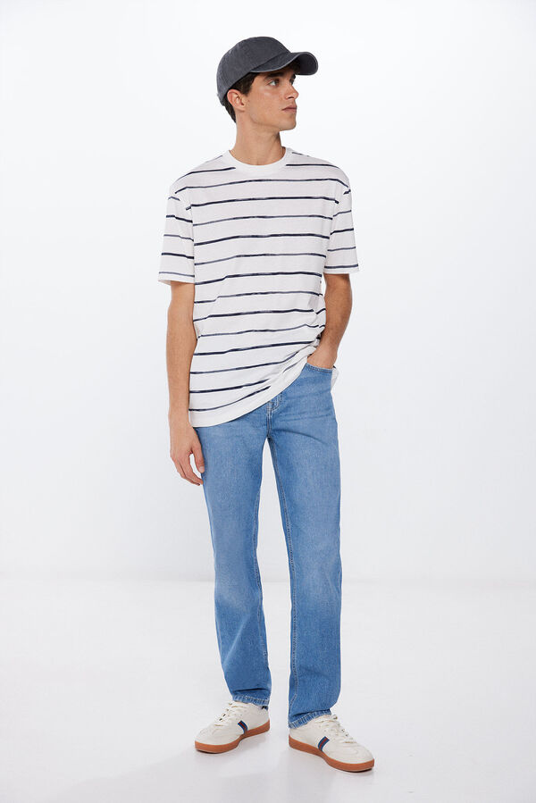 Springfield Camisola &agrave;s riscas aguarela bege