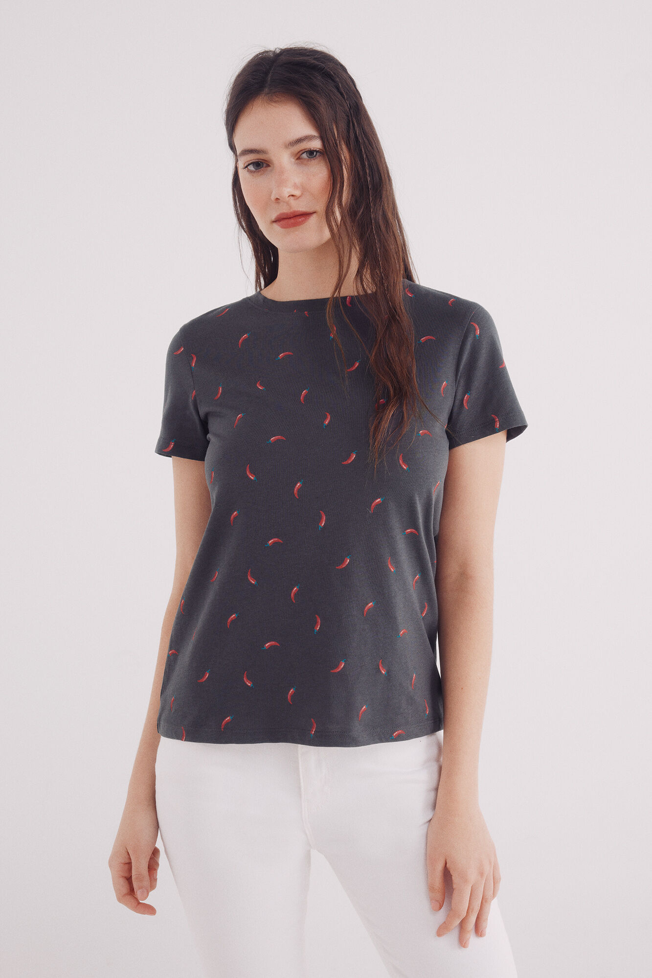 Springfield Camiseta estampado frutas