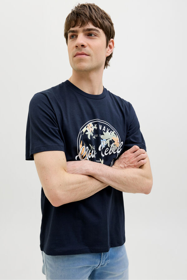 JJ REBEL Camiseta regular fit azul