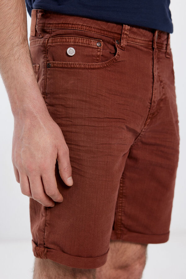 Springfield Bermuda color slim fit nude