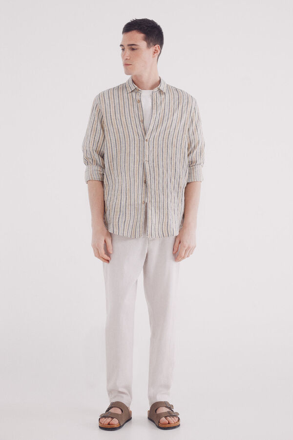 Springfield Camisa rayas blanco