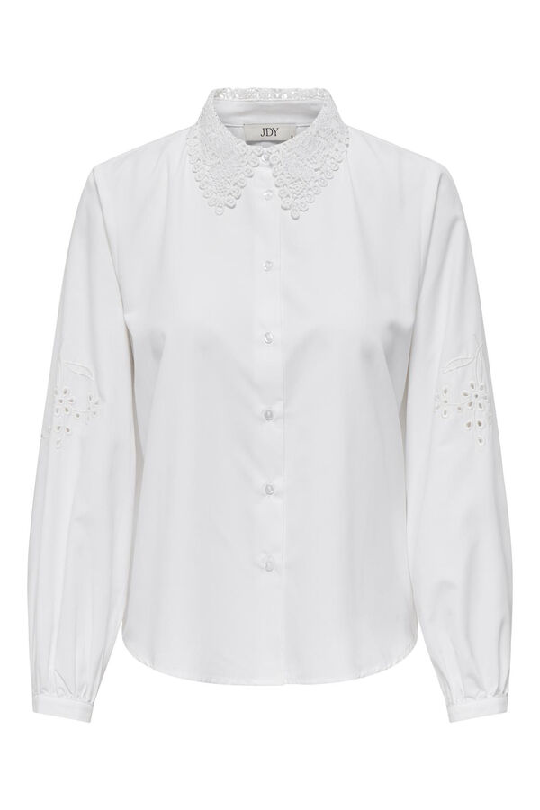 JDY Camisa de manga comprida branco