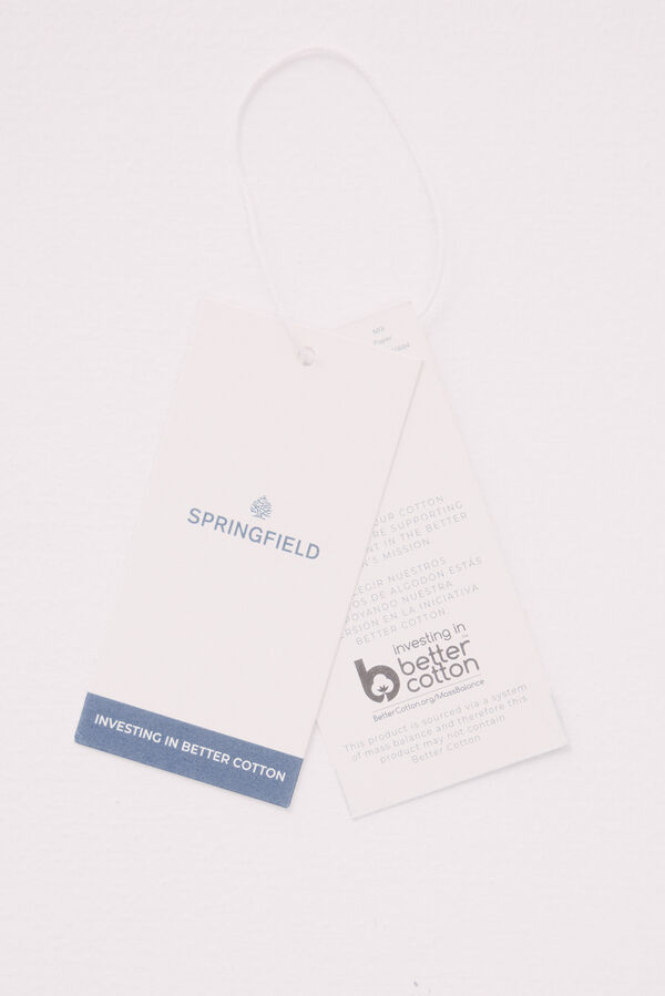 Springfield Calça jogger de popelina azul