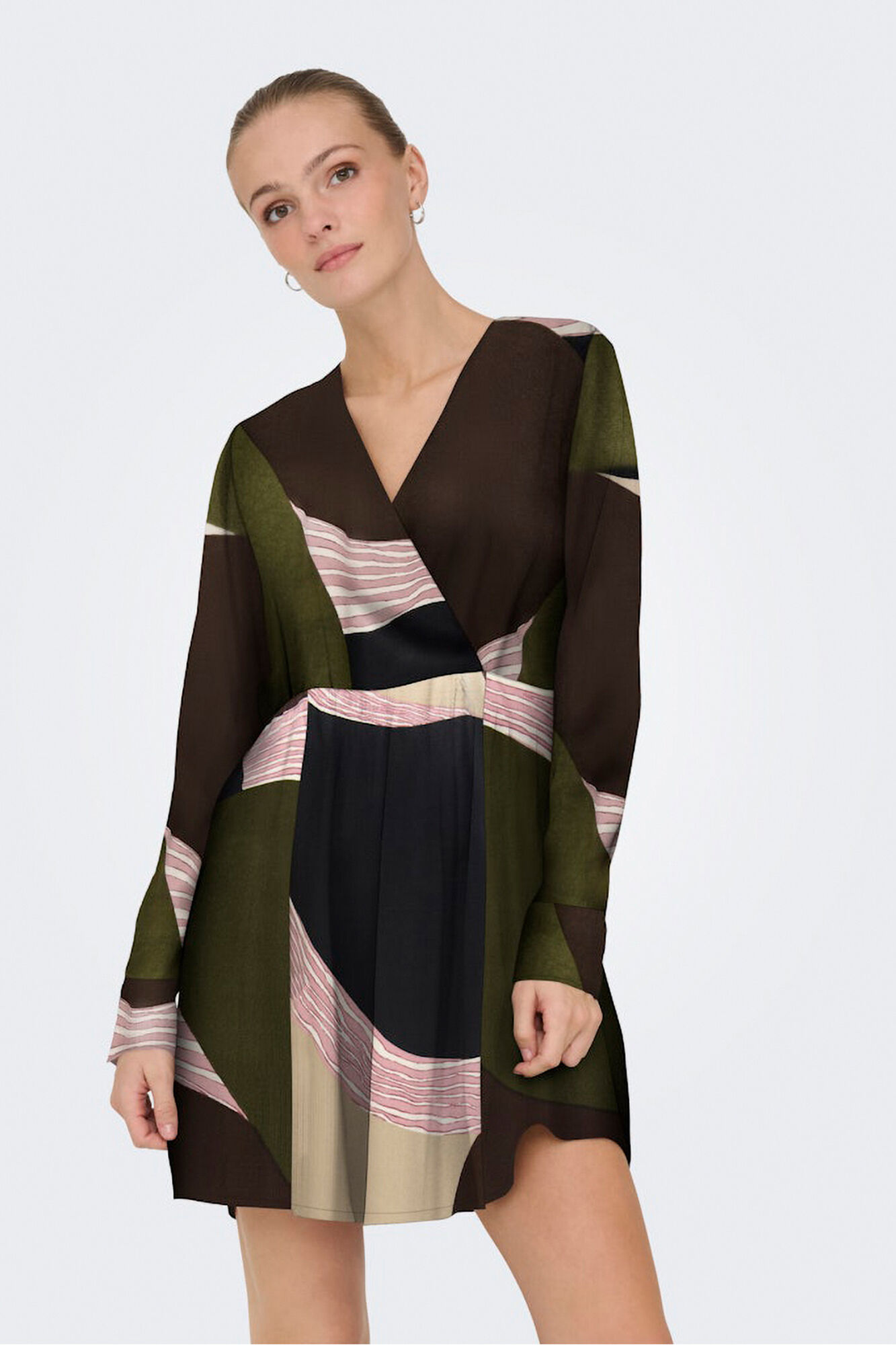 Only Vestido corto satinado