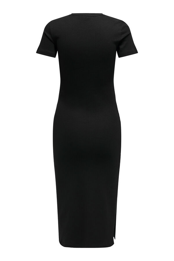 Only Vestido midi slim preto