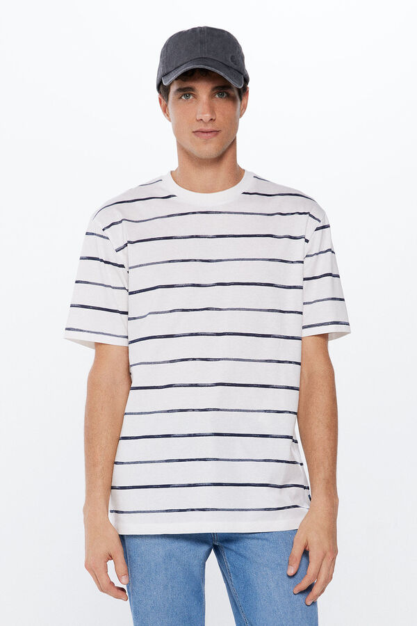 Springfield Camisola &agrave;s riscas aguarela bege