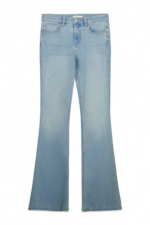 Springfield Jeans cintura m&eacute;dia flare  azul