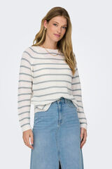 JDY Jersey de punto estructurado blanco