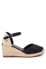 XTI Alpargatas de mulher com cunha tipo valenciana preto