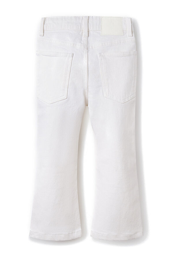 Springfield Kids Cal&ccedil;as denim flare para menina branco