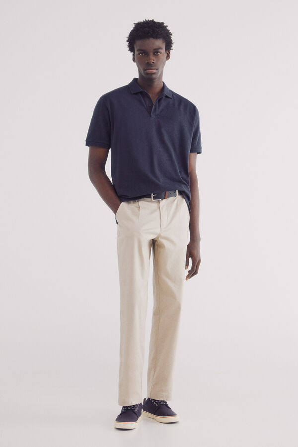 Springfield Polo estructura regular fit azul