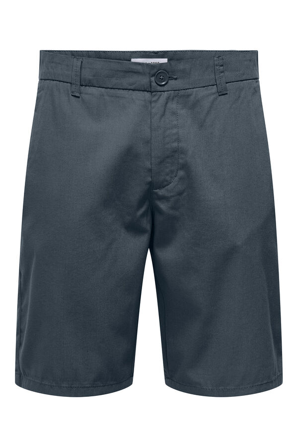 Only & Sons Bermuda chino cinzento