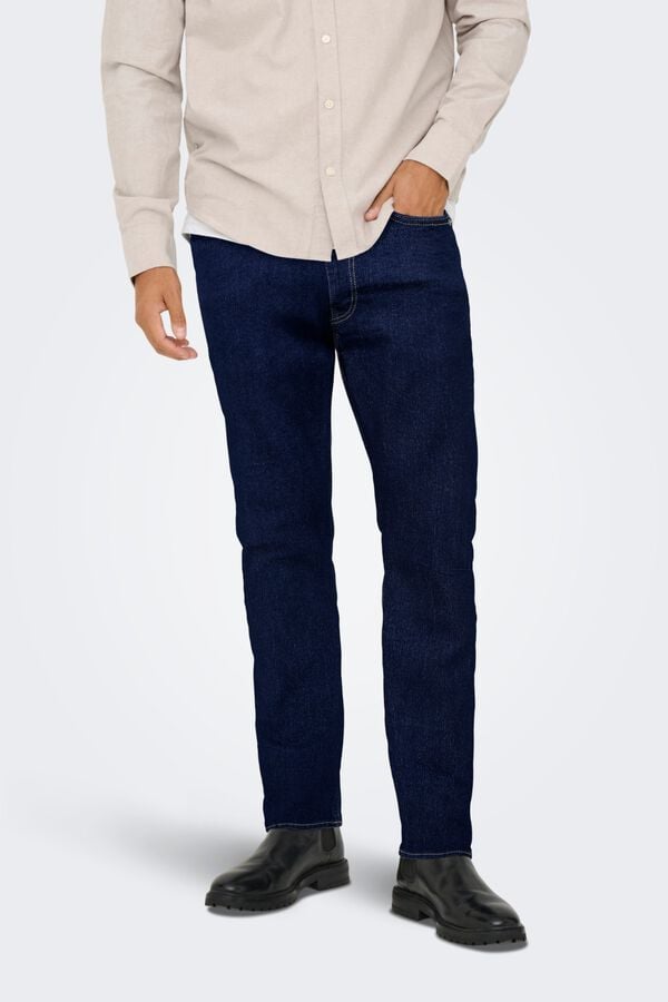 Only & Sons Cal&ccedil;as jeans regular fit azul