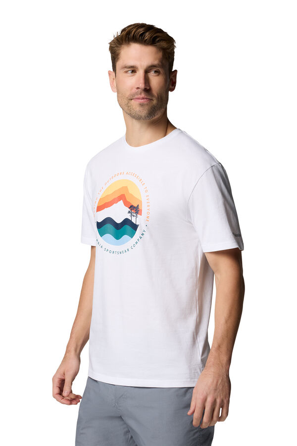 Columbia Camiseta con estampado Path Lake&trade; II de Columbia para hombre blanco
