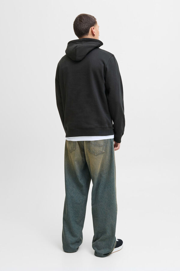 Jack & Jones Sudadera con capucha y logo frontal negro