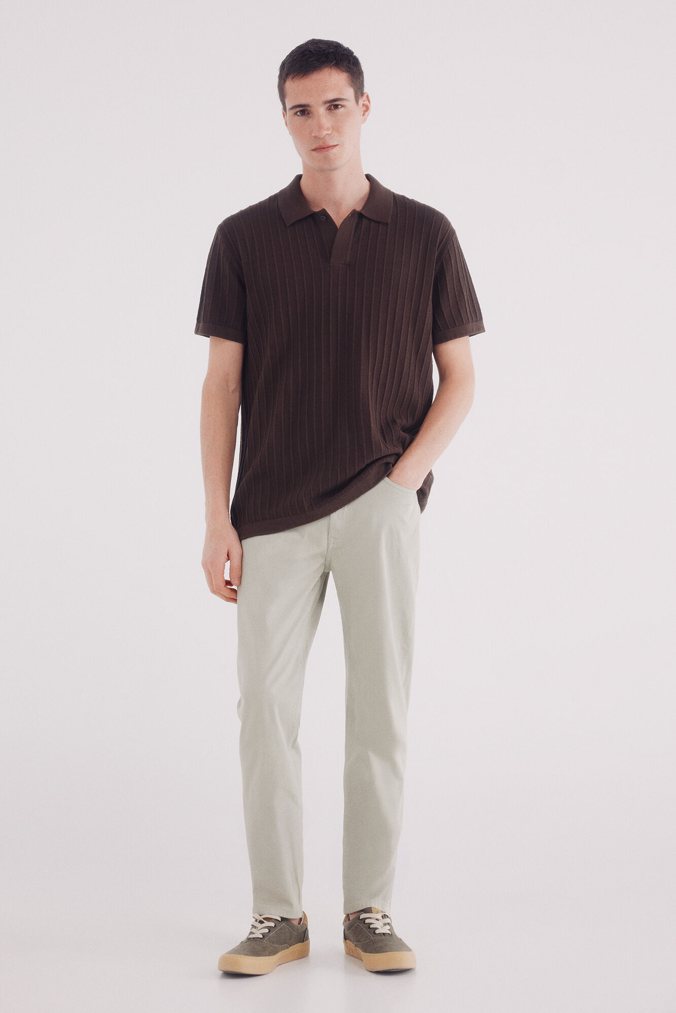 Springfield Pantal&oacute;n 5 bolsillos estructura slim fit