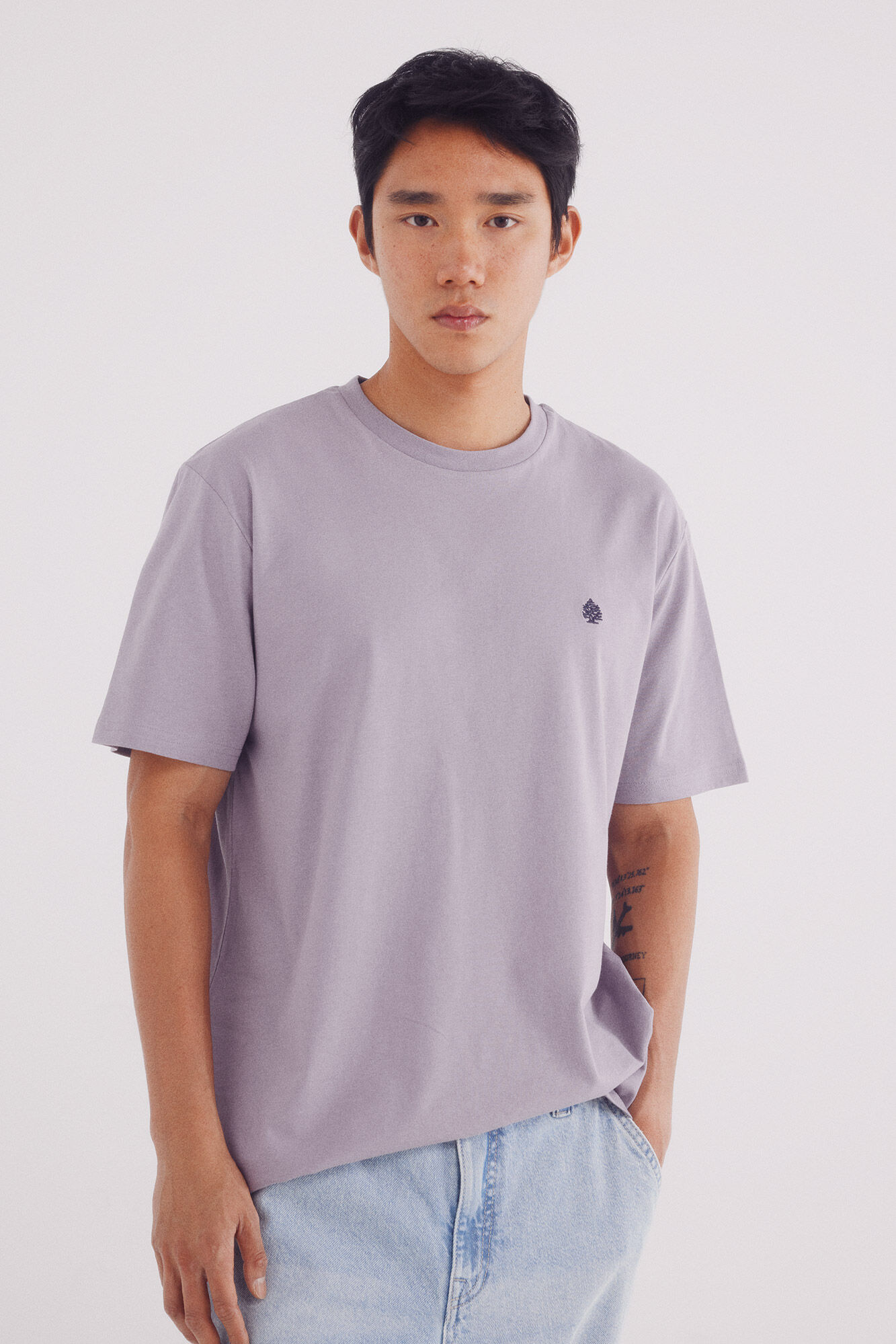 Springfield Camiseta b&aacute;sica com gola redonda