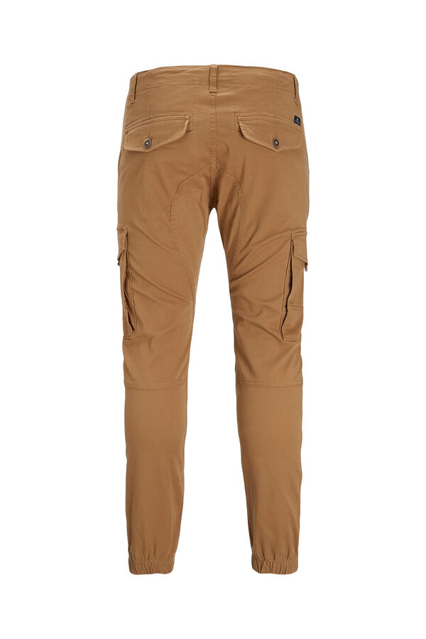 Jack & Jones Pantal&oacute;n cargo slim fit marr&oacute;n