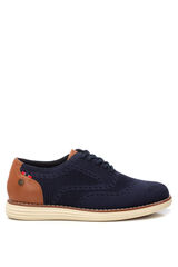 XTI sapato masculino t&ecirc;xtil  azul