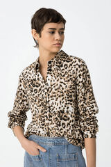 Tiffosi Camisa Estampado Leopardo nude