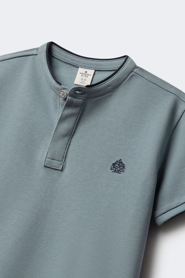 Springfield Kids Polo cuello mao ni&ntilde;o azul