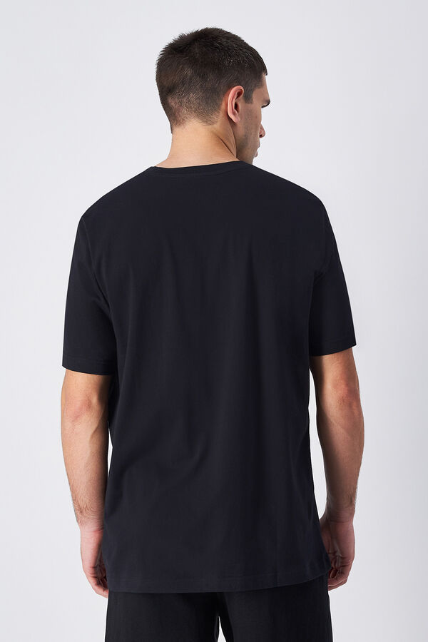 Champion Camiseta de algod&oacute;n hombre negro