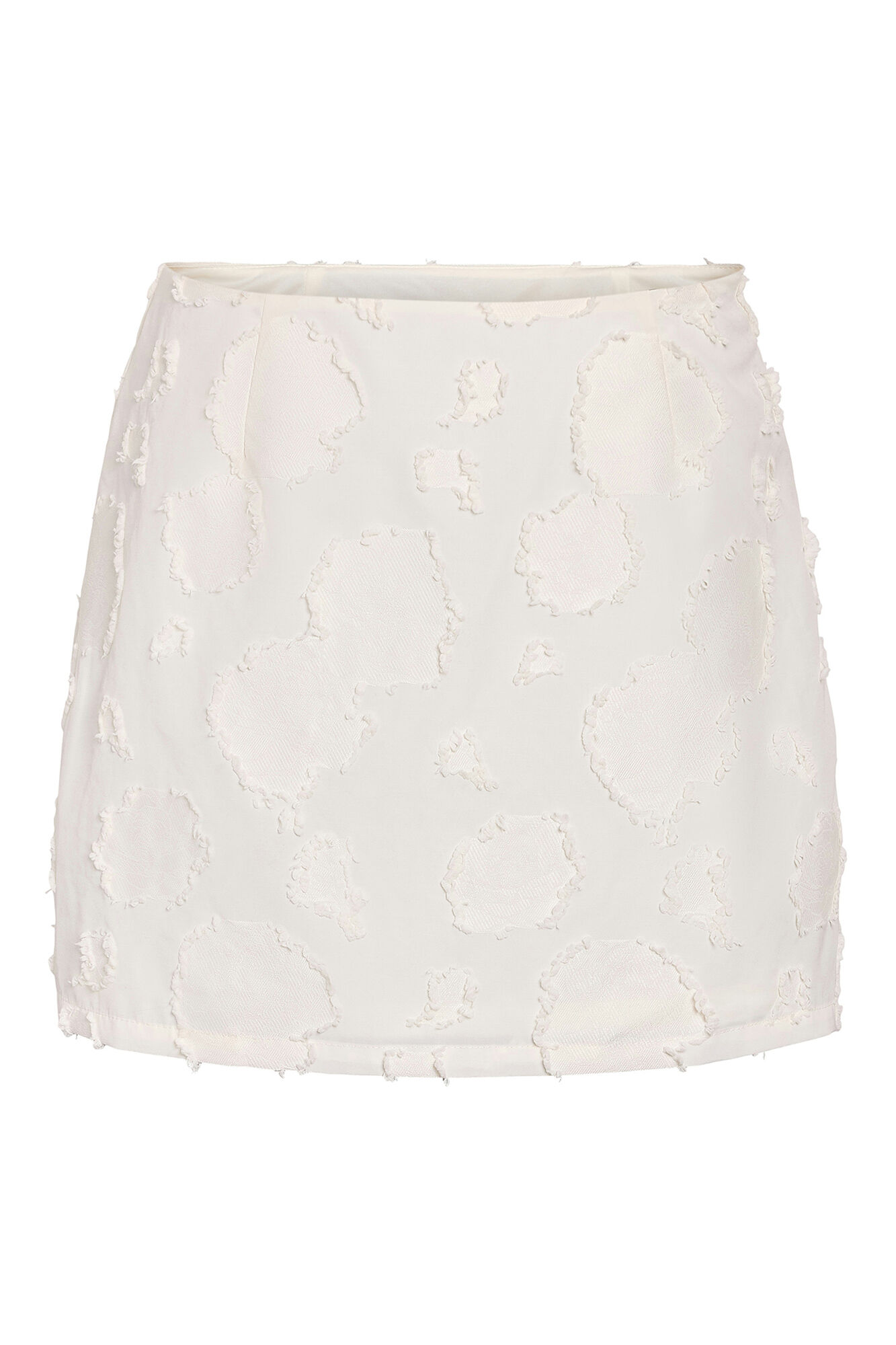 Noisy May Minifalda blanca textura