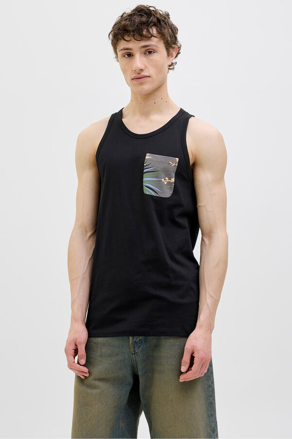 Jack & Jones Camiseta tirantes regular fit negro