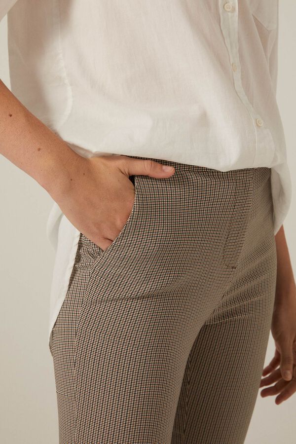 Springfield Pantalón chino ajustado marrón claro