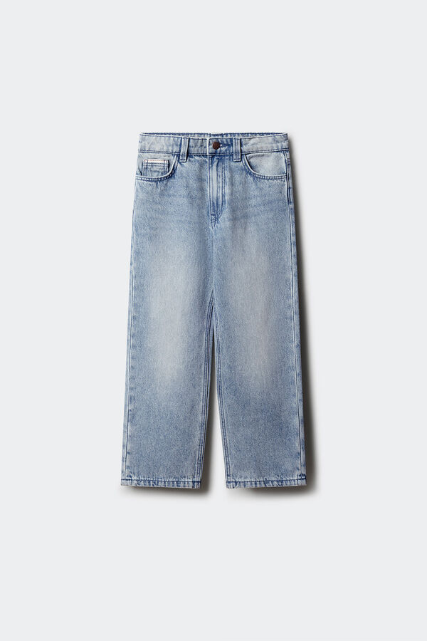 Springfield Kids Jeans reto para meninos azul