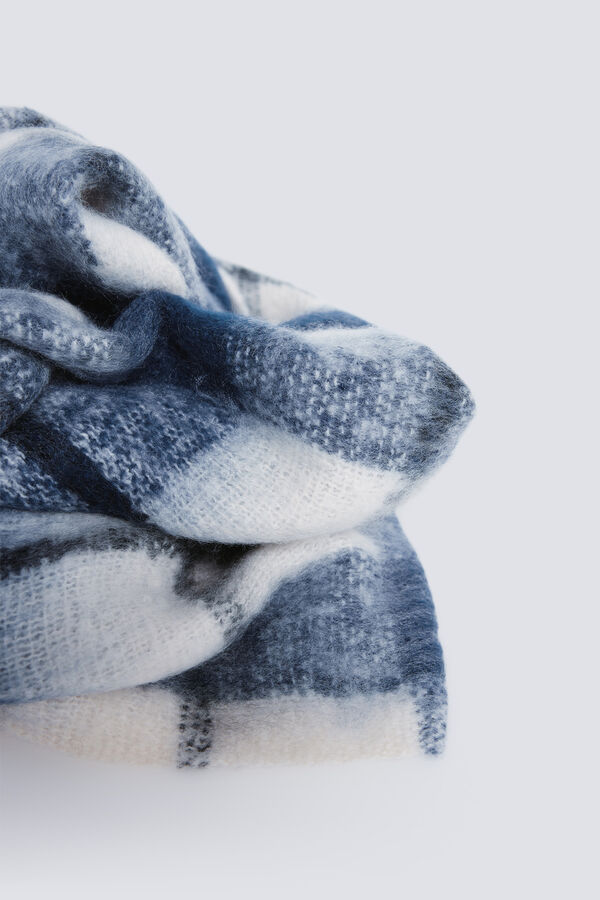 Springfield Bufanda cuadros azules azul