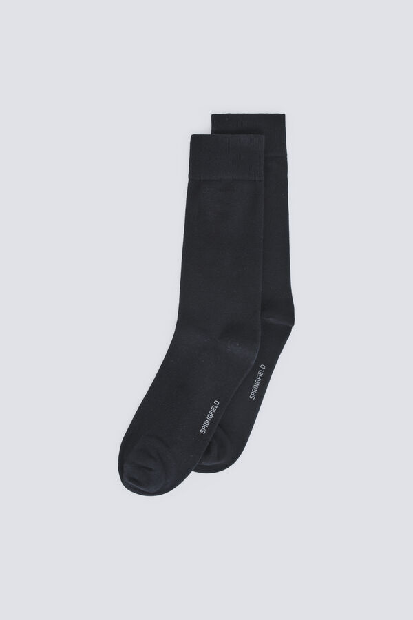 Springfield Meia longa monocrom&aacute;tica preto