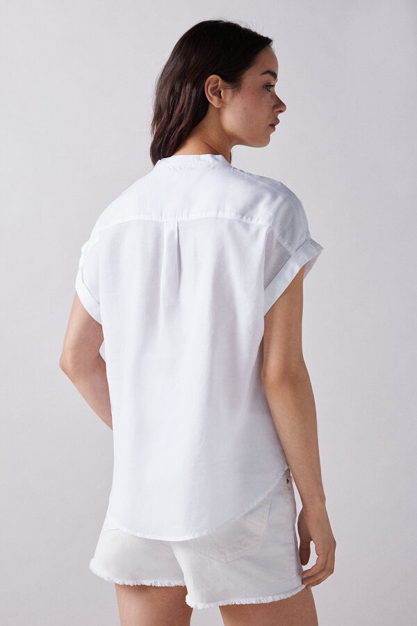 Springfield Camisa gola mao manga curta branco