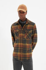 Trendyol Sobrecamisa de cuadros rojo