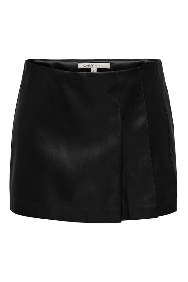 Only Falda - pantal&oacute;n polipiel negro