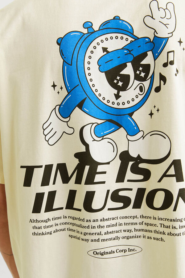 Jack & Jones Camiseta de manga curta com ajuste solto branco