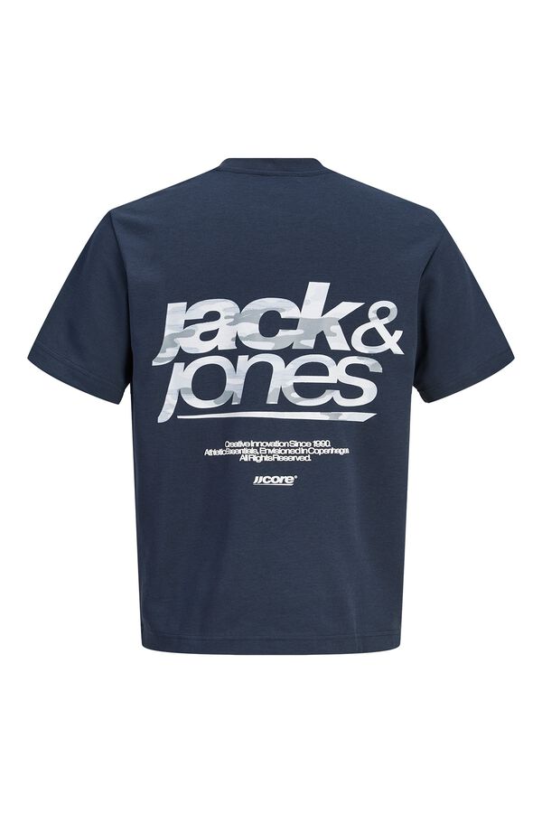 Jack & Jones Camiseta regular fit logo azul