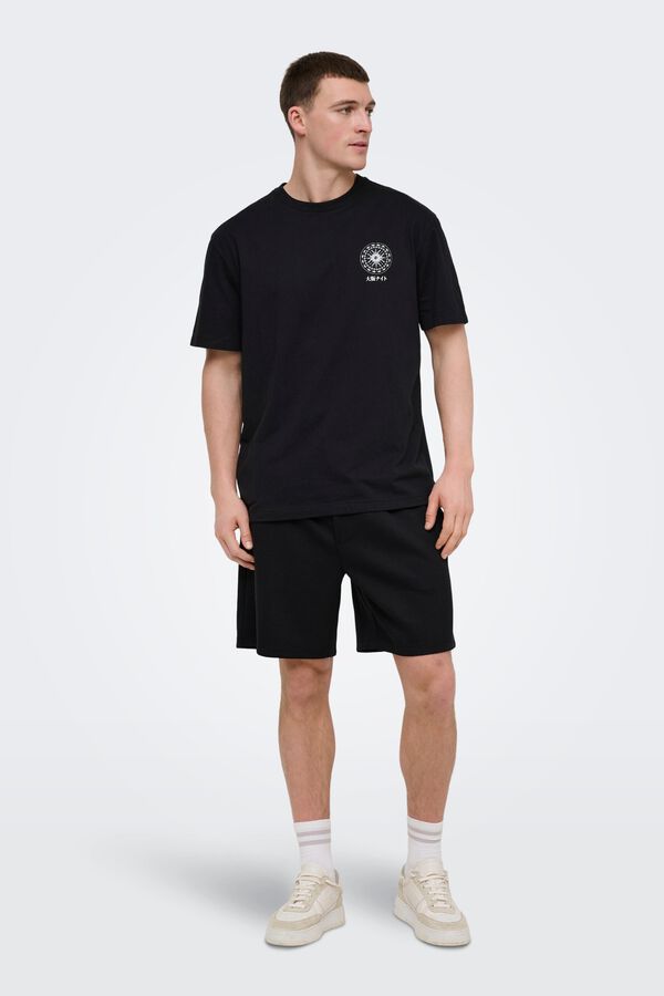 Only & Sons Pack 2 camisetas Jap&oacute;n negro