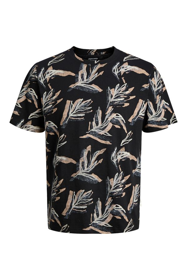 Jack & Jones T-shirt regular fit estampada preto