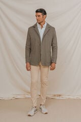 Celopman Blazer Casual Algod&oacute;n verde