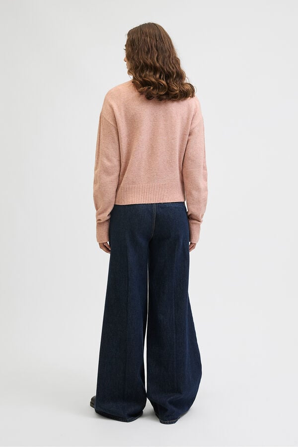 Jack & Jones Cardigan de malha com bot&otilde;es rosa