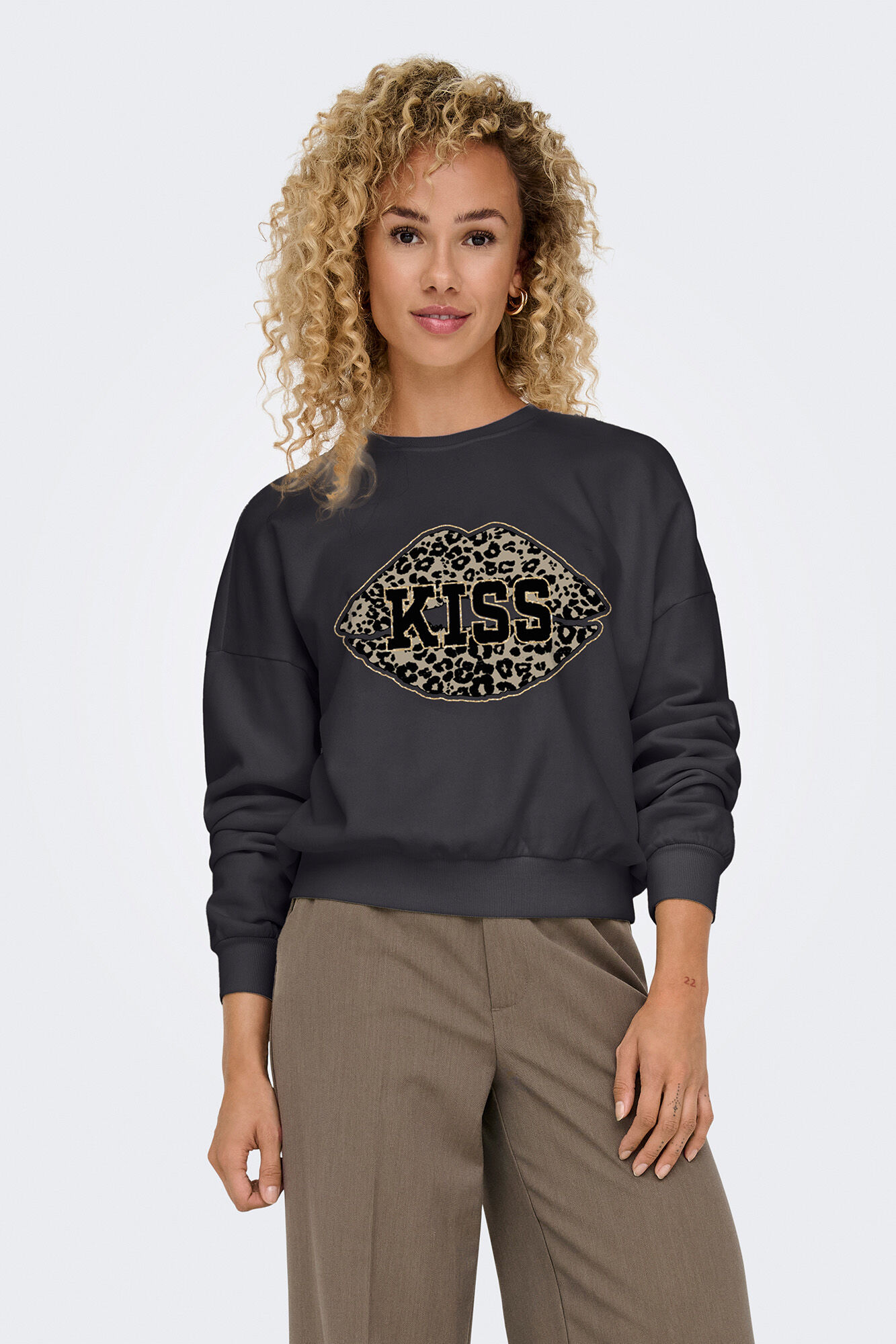 Only Sweatshirt com desenho frontal