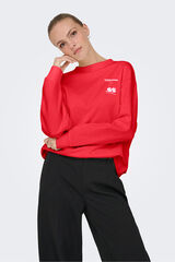 JDY Sweatshirt gola redonda vermelho
