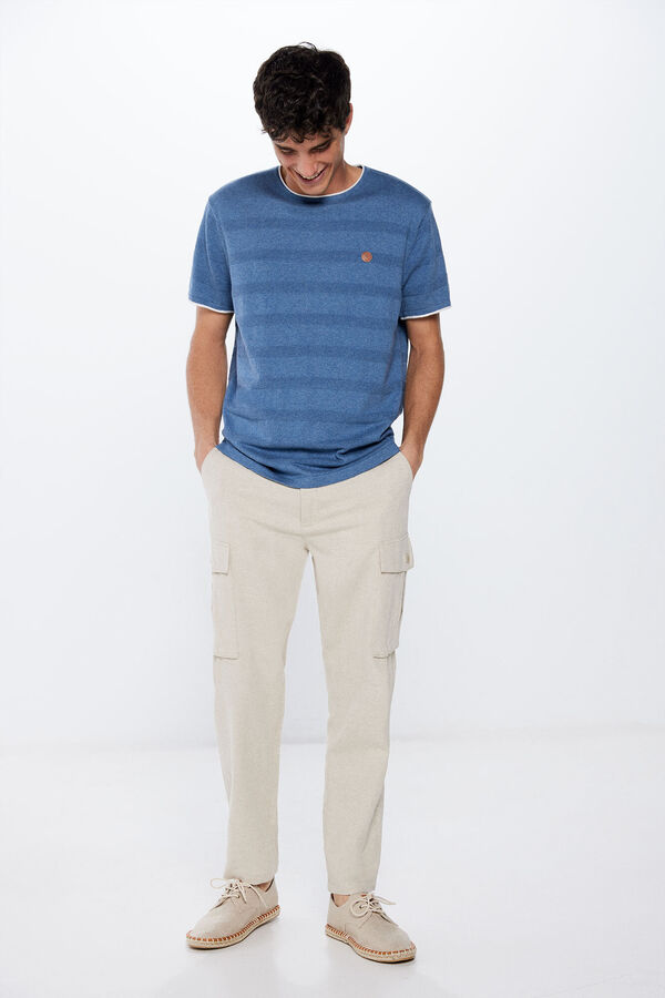 Springfield Camisola manga curta estrutura vermelho